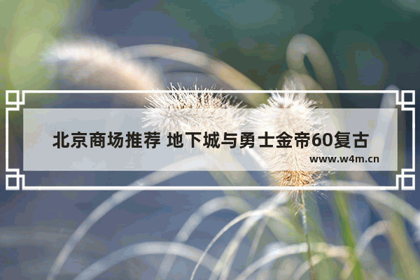 北京商场推荐 地下城与勇士金帝60复古