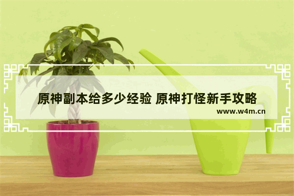 原神副本给多少经验 原神打怪新手攻略