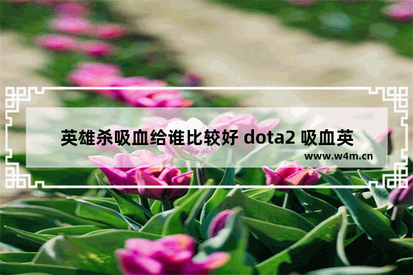 英雄杀吸血给谁比较好 dota2 吸血英雄