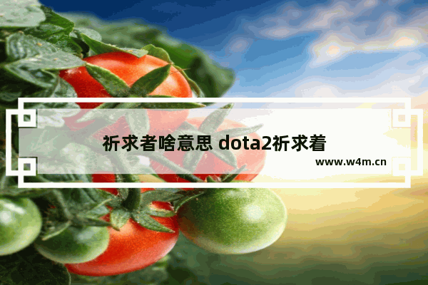 祈求者啥意思 dota2祈求着