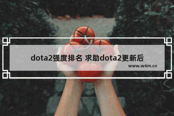 dota2强度排名 求助dota2更新后地区一直是延迟计算中求解