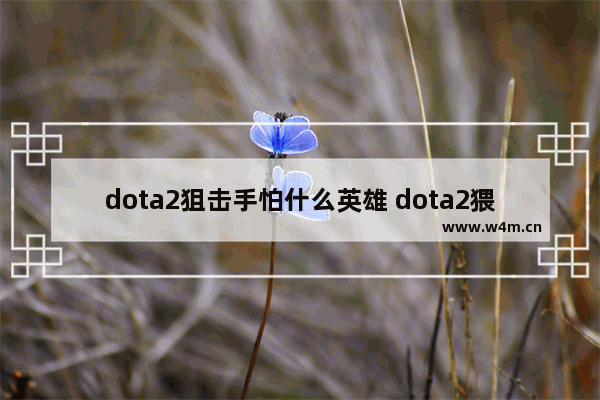 dota2狙击手怕什么英雄 dota2猥琐英雄