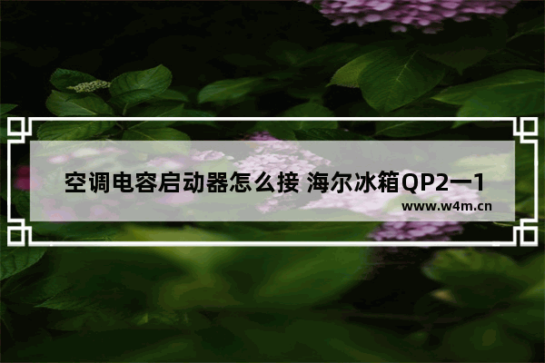 空调电容启动器怎么接 海尔冰箱QP2一15D启动器怎么接