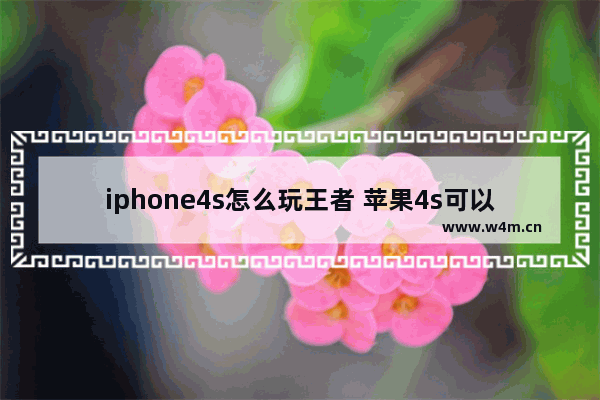 iphone4s怎么玩王者 苹果4s可以玩《王者荣耀》吗