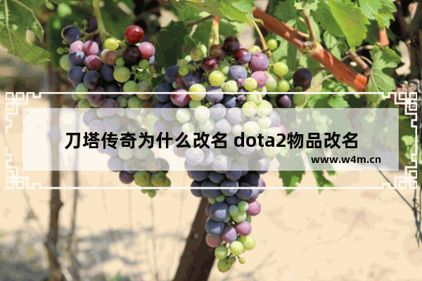 刀塔传奇为什么改名 dota2物品改名