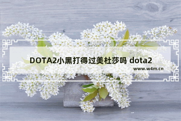 DOTA2小黑打得过美杜莎吗 dota2疯脸小黑