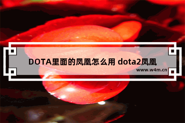 DOTA里面的凤凰怎么用 dota2凤凰怎么移动