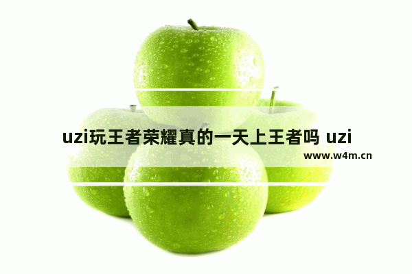 uzi玩王者荣耀真的一天上王者吗 uzi打王者荣耀