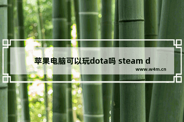 苹果电脑可以玩dota吗 steam dota2 mac版