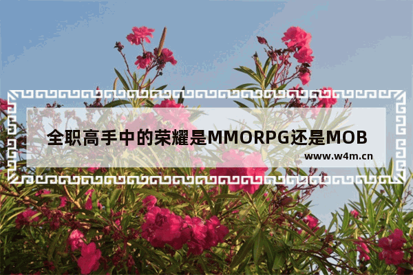 全职高手中的荣耀是MMORPG还是MOBA游戏 地下城与勇士是3d吗