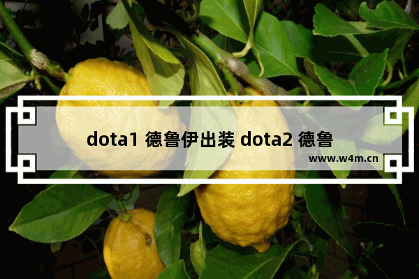 dota1 德鲁伊出装 dota2 德鲁伊 出装