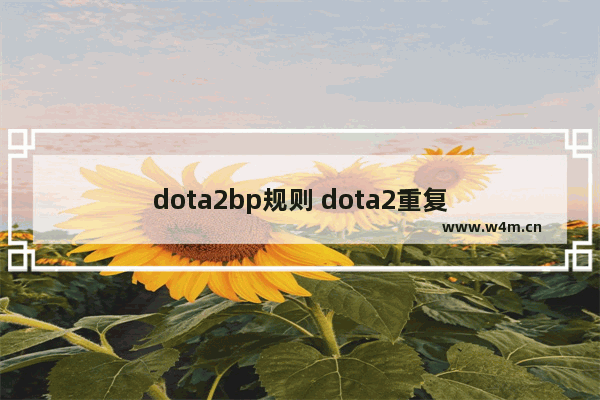 dota2bp规则 dota2重复