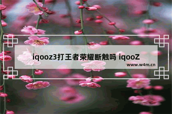 iqooz3打王者荣耀断触吗 iqooZ3王者荣耀可以开极限帧吗