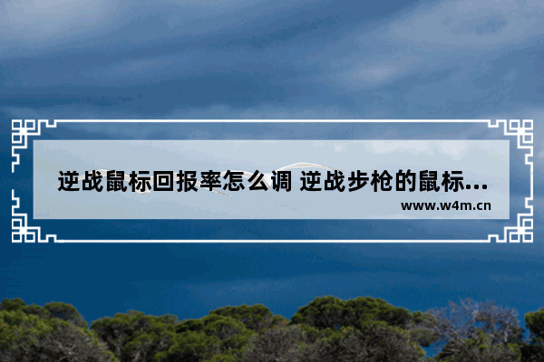 逆战鼠标回报率怎么调 逆战步枪的鼠标灵敏度是多少合适