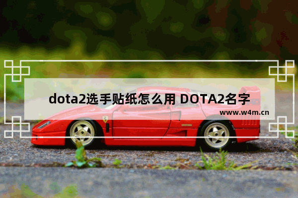 dota2选手贴纸怎么用 DOTA2名字后面的标签怎么弄的