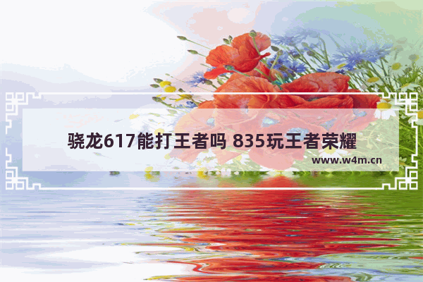 骁龙617能打王者吗 835玩王者荣耀