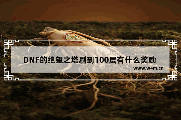 DNF的绝望之塔刷到100层有什么奖励 地下城与勇士刷迷之塔奖励