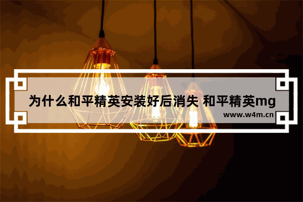 为什么和平精英安装好后消失 和平精英mg3特训岛为什么找不到