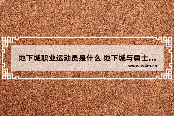 地下城职业运动员是什么 地下城与勇士端游中的职业