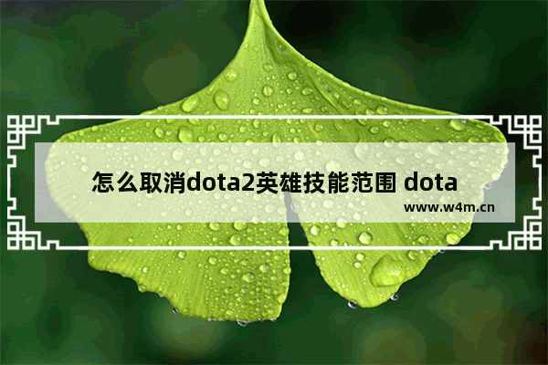 怎么取消dota2英雄技能范围 dota2怎么设置技能箭头