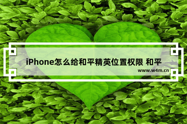 iPhone怎么给和平精英位置权限 和平精英怎么定位街区 怎么查看街区排行