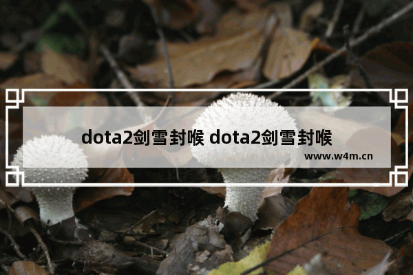 dota2剑雪封喉 dota2剑雪封喉