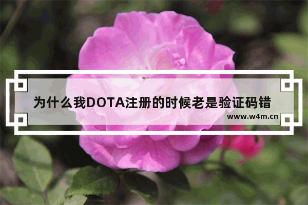 为什么我DOTA注册的时候老是验证码错 dota2注册的验证码