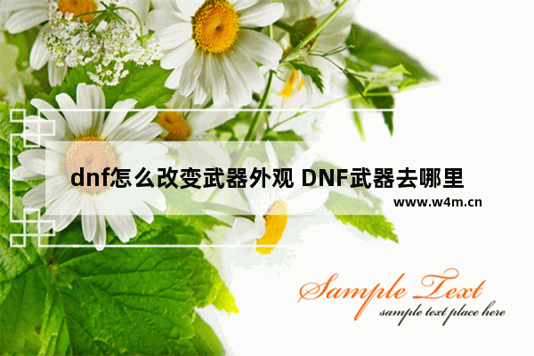 dnf怎么改变武器外观 DNF武器去哪里幻化怎么用