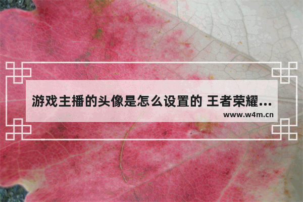 游戏主播的头像是怎么设置的 王者荣耀队友头像为什么会有麦