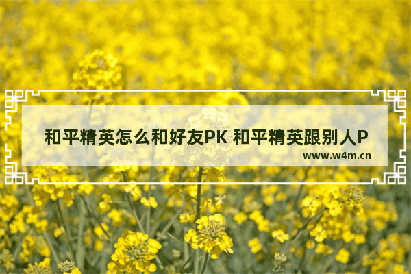 和平精英怎么和好友PK 和平精英跟别人PK怎么弄