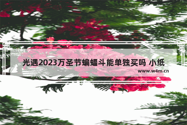 光遇2023万圣节蝙蝠斗能单独买吗 小纸船道具光遇