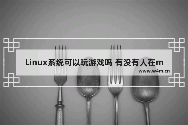 Linux系统可以玩游戏吗 有没有人在macos系统下玩dota