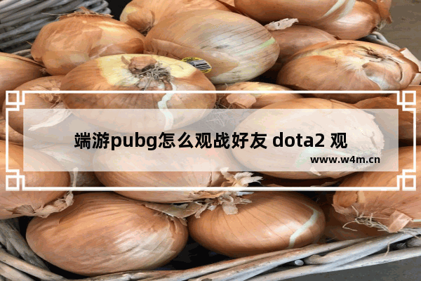 端游pubg怎么观战好友 dota2 观战选手