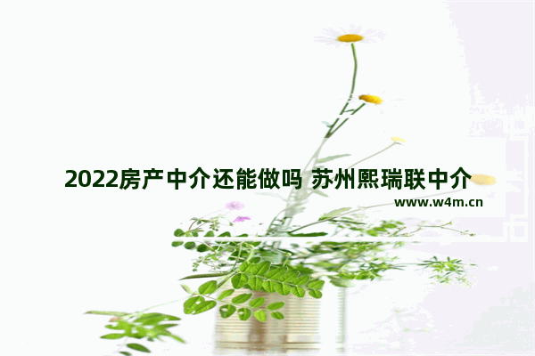 2022房产中介还能做吗 苏州熙瑞联中介怎么样