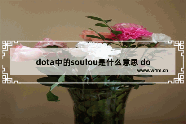 dota中的soulou是什么意思 dota2 om战队