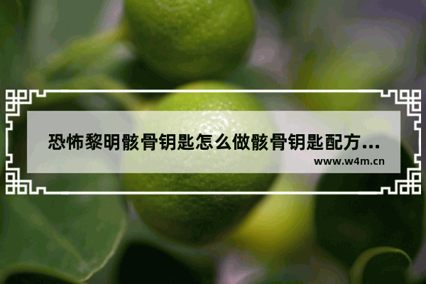 恐怖黎明骸骨钥匙怎么做骸骨钥匙配方及合成材料获得方法攻略 地下城与勇士骨骸