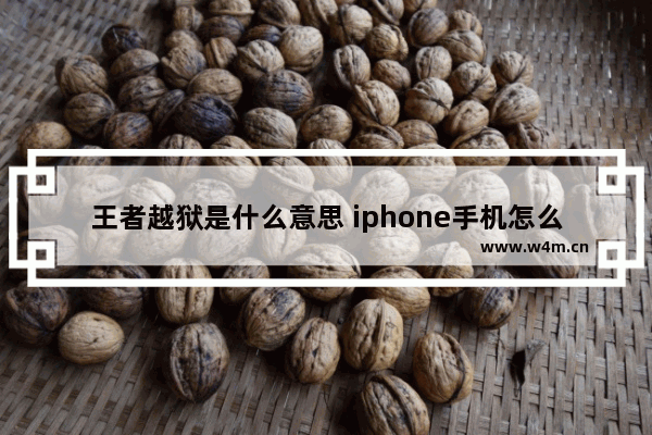 王者越狱是什么意思 iphone手机怎么下载王者荣耀不要密码