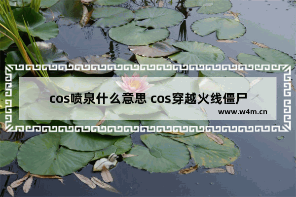 cos喷泉什么意思 cos穿越火线僵尸