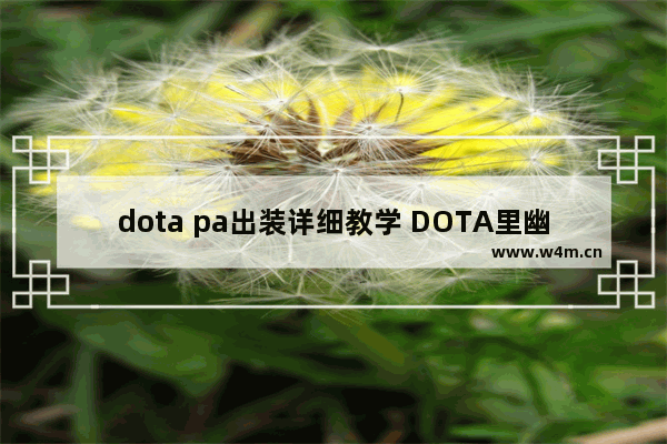 dota pa出装详细教学 DOTA里幽鬼出个大炮或冰眼或撒旦或挑战好不好