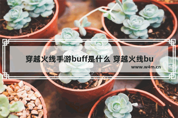 穿越火线手游buff是什么 穿越火线buff介绍