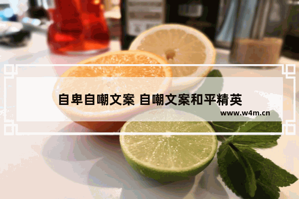 自卑自嘲文案 自嘲文案和平精英