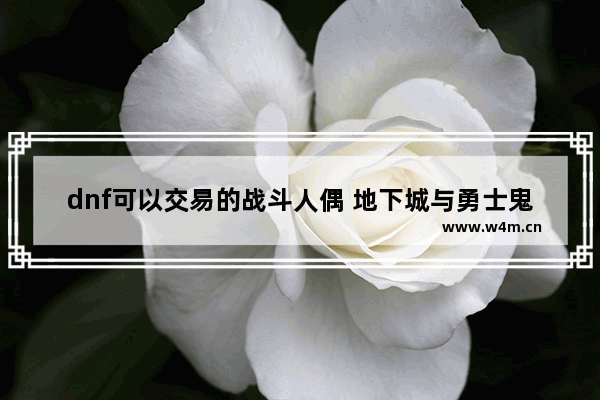 dnf可以交易的战斗人偶 地下城与勇士鬼剑客转职任务的小晶块怎么获得