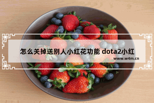 怎么关掉送别人小红花功能 dota2小红本赠送