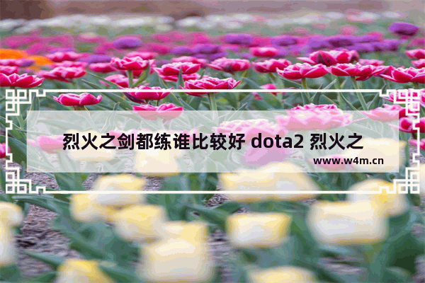 烈火之剑都练谁比较好 dota2 烈火之铠