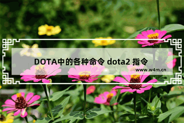 DOTA中的各种命令 dota2 指令 给装备