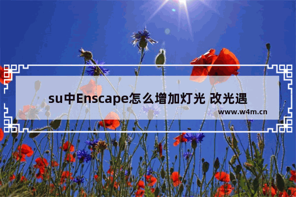 su中Enscape怎么增加灯光 改光遇建模软件