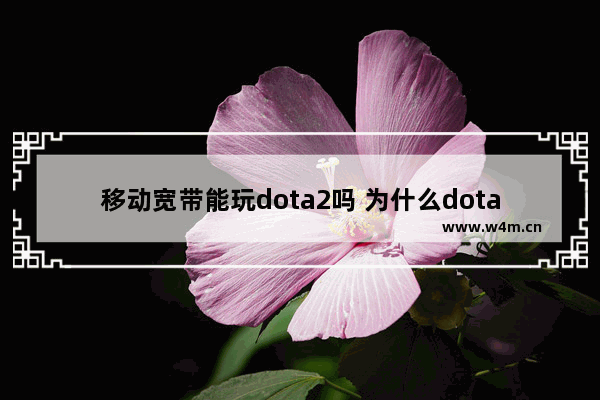 移动宽带能玩dota2吗 为什么dota2不能用鼠标移动镜头啊 怎么设置