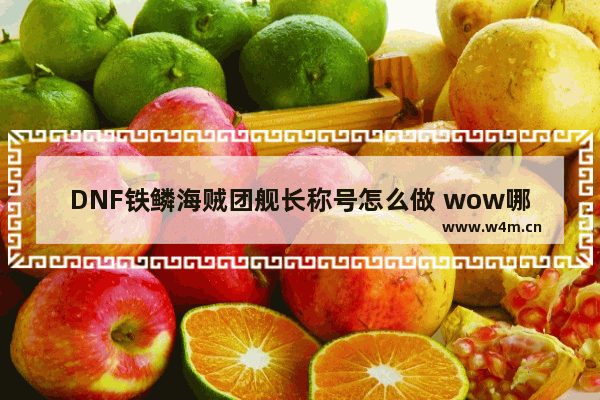 DNF铁鳞海贼团舰长称号怎么做 wow哪些boss有小弟