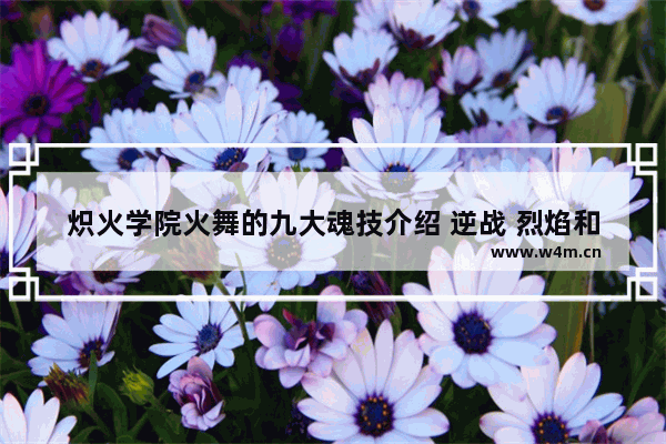 炽火学院火舞的九大魂技介绍 逆战 烈焰和炼狱