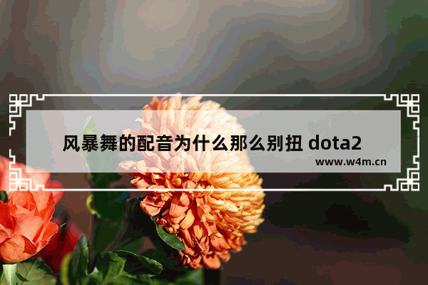 风暴舞的配音为什么那么别扭 dota2 风暴之灵 配音